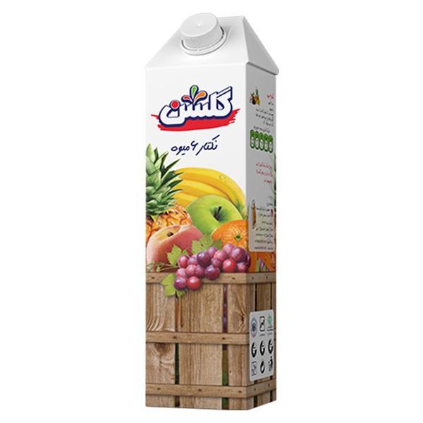نکتار شش میوه تتراپک جمینا گلشن(1L)